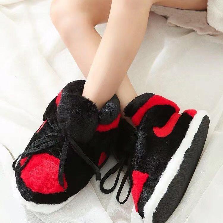 Slippers Jordan MID Style Black Red