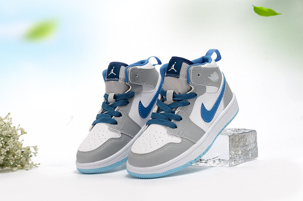 Baby Shoes Jordan Mid 1 gray and blue