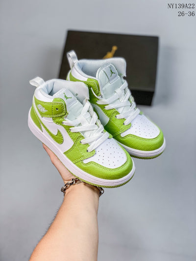 Baby Jordan Mid 1 fluorescent green