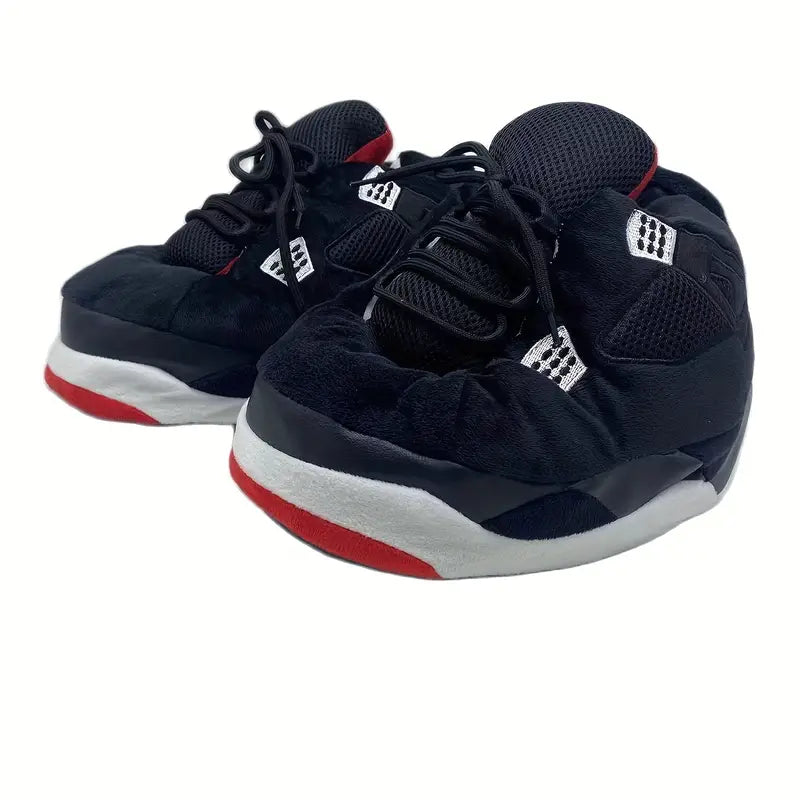 Slippers Jordan 4 Style Black