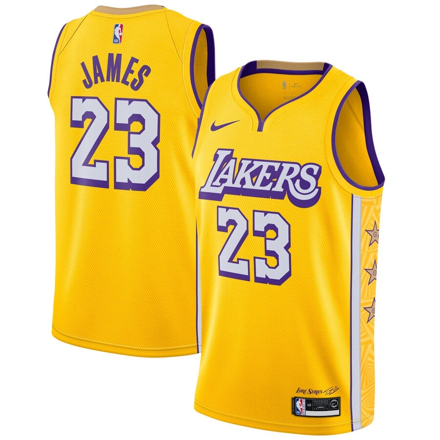 Lebron James Los Angeles Lakers YELLOW