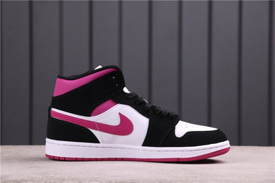 Air Jordan 1 Mid Pink Black White