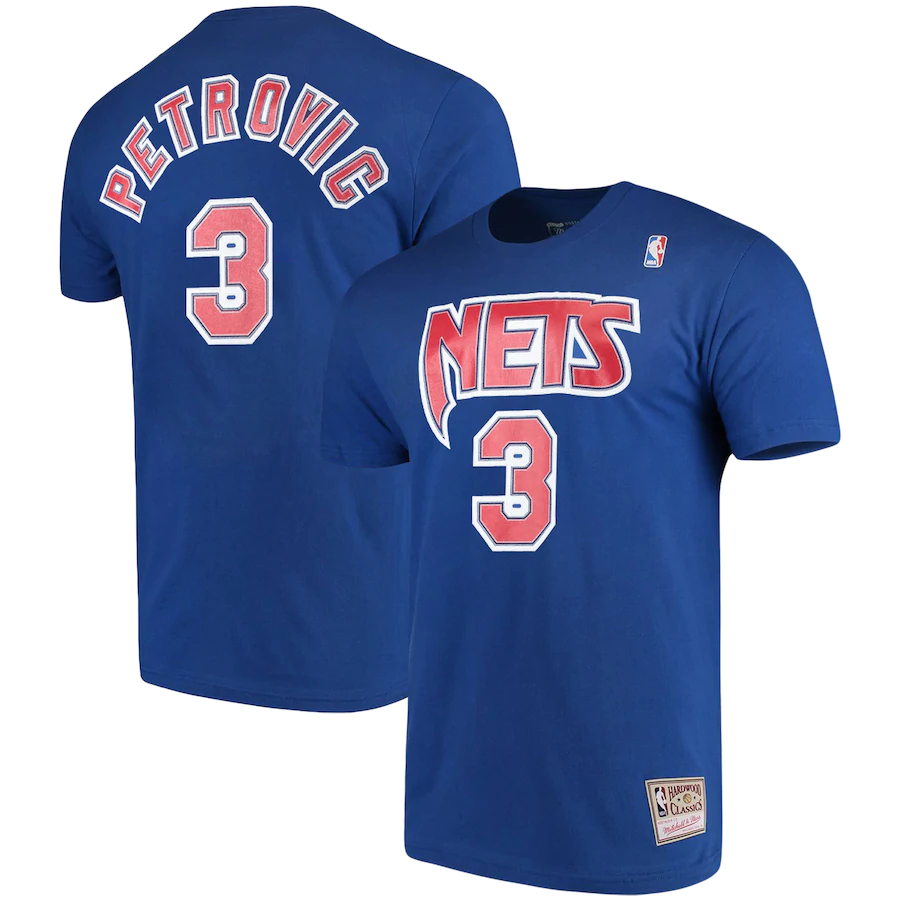 Drazen Petrovic T-Shirt New Jersey Nets