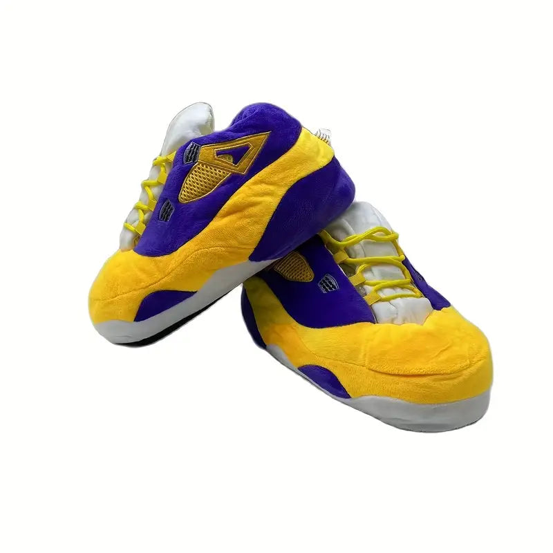 Slippers Jordan 4 Style yellow blue