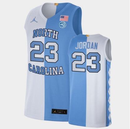 Michael Jordan NCAA NORTH CAROLINA white blue