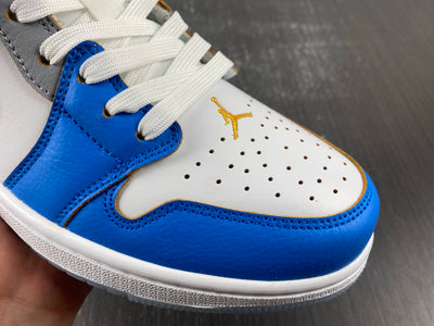 Air Jordan 1 Low AJ1 White gold blue