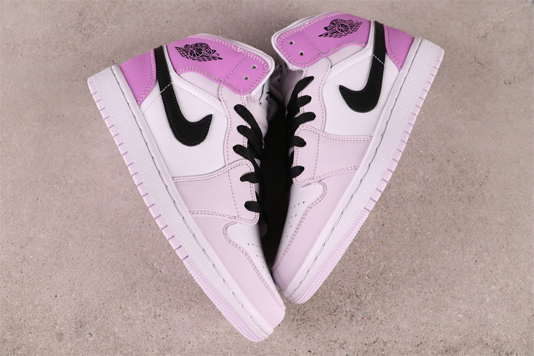 Air Jordan 1 Mid Pink white