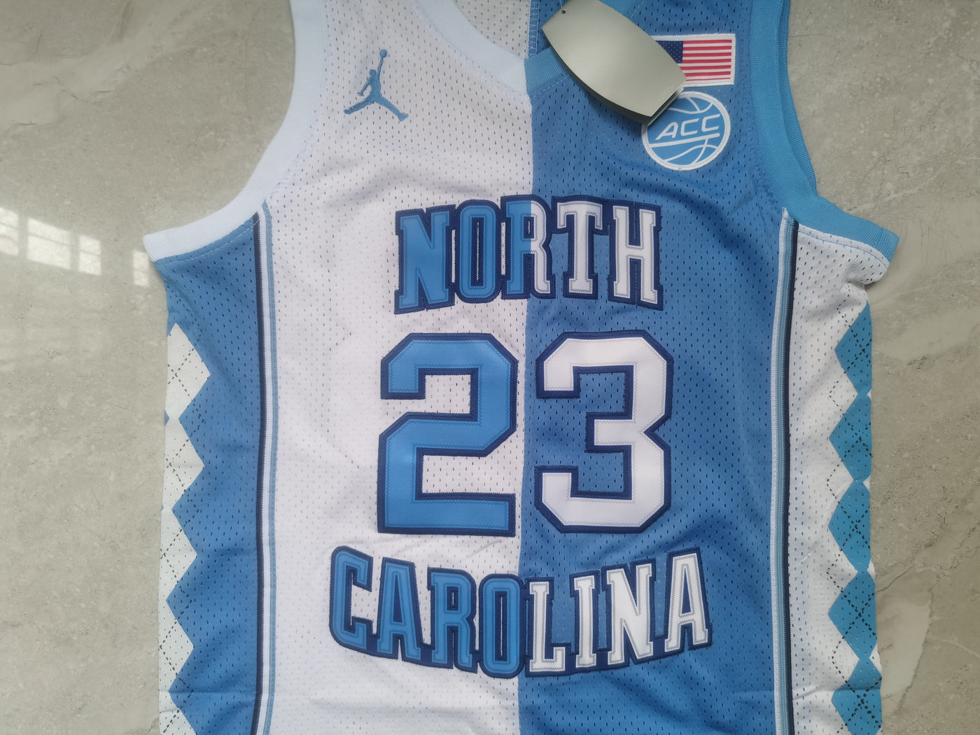 Michael Jordan NCAA NORTH CAROLINA white blue