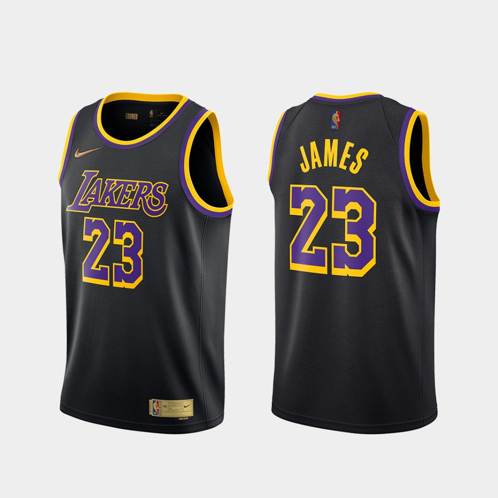 Lebron James Los Angeles Lakers BLACK YELLOW