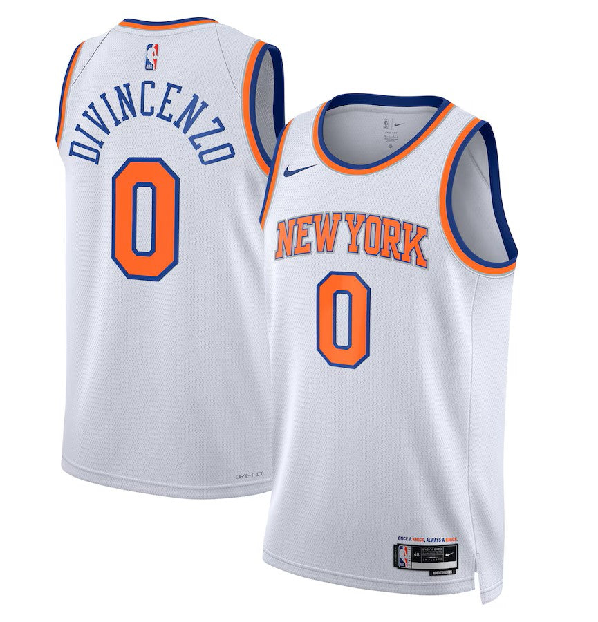 Donte DiVincenzo New York Knicks WHITE