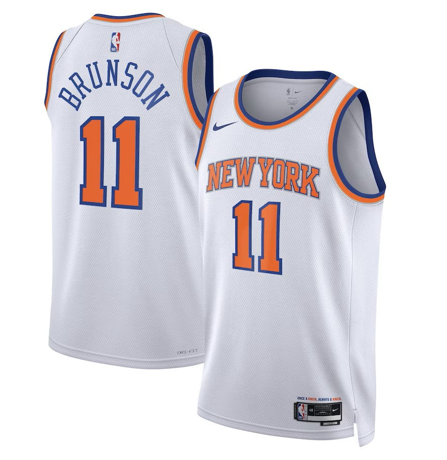 Jalen Brunson New York Knicks WHITE