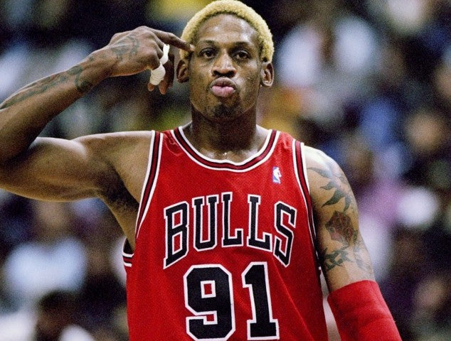 Dennis Rodman dei Chicago Bulls